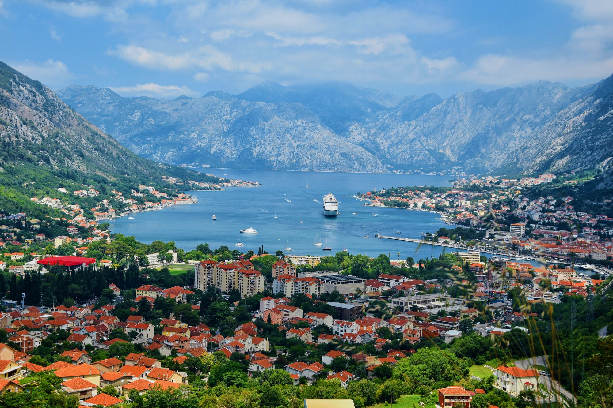 The Bay of Kotor in Montenegro