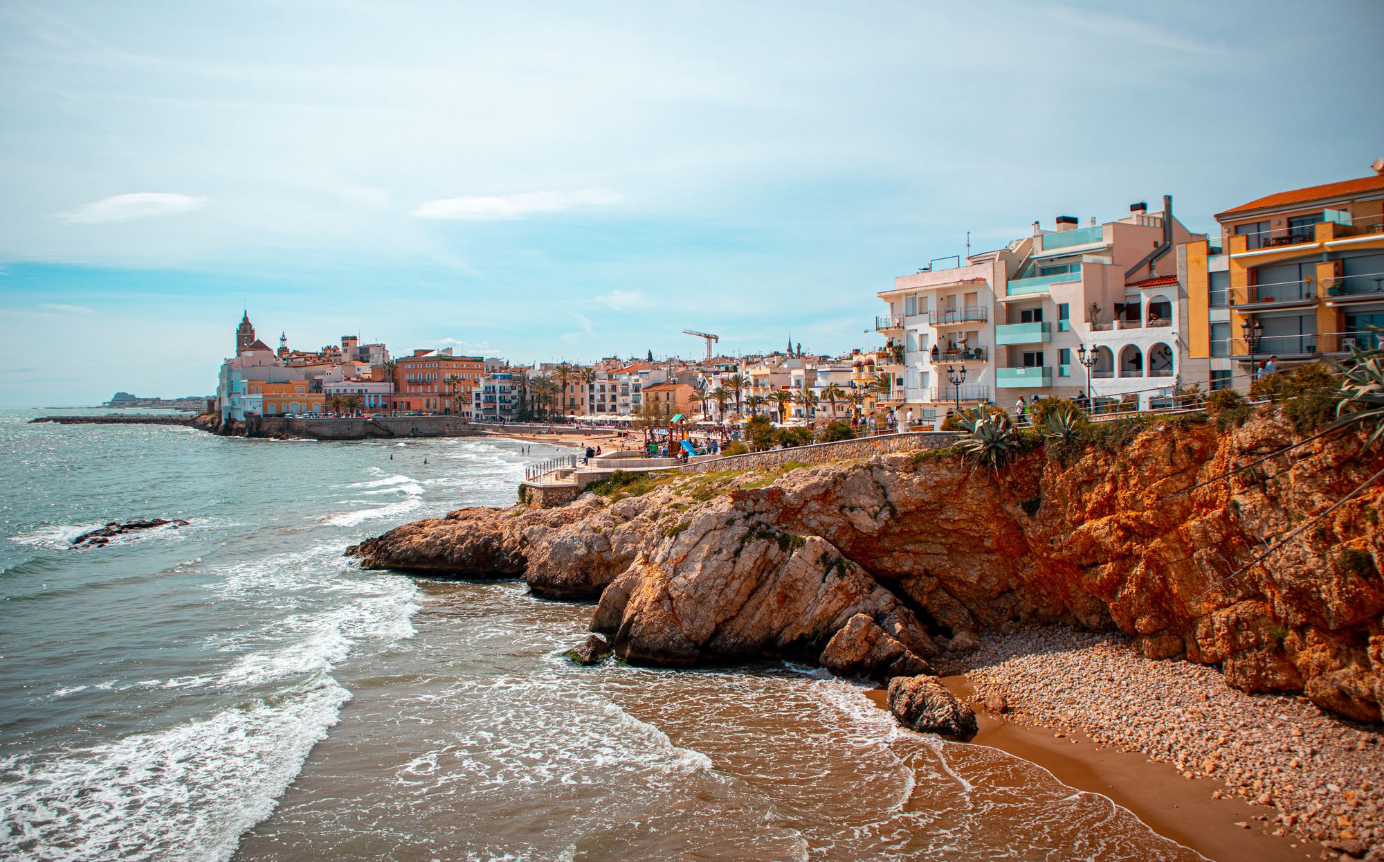 Beach town of Sitges in Catalonia.