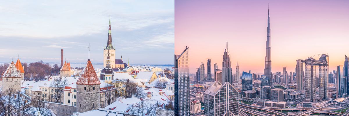 Digital Nomad Visa Comparison: Estonia vs. United Arab Emirates