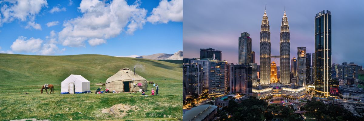 Digital Nomad Visa Comparison: Kyrgyz Republic vs. Malaysia